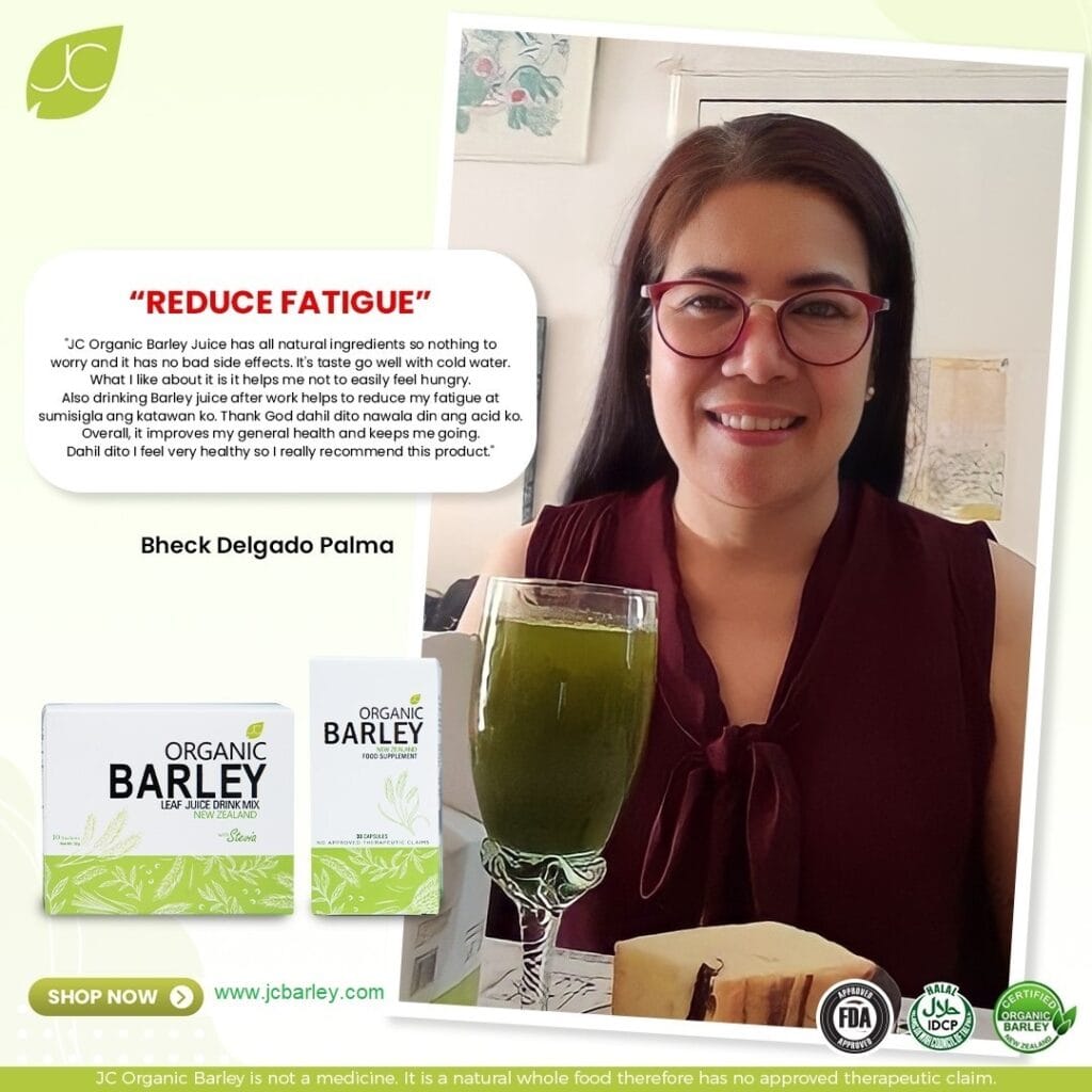 Bheck Delgado Palma JC Organic Barley Testimonies